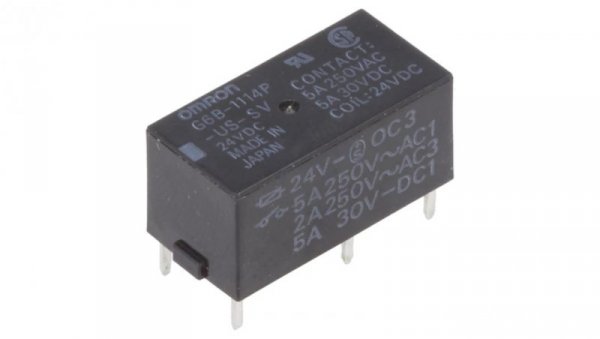 Przekaźnik elektromagnetyczny SPST-NO Ucewki 24VDC 5A/30VDC G6B-1114P-US-SV 24VDC