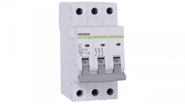 Wyłącznik nadprądowy S 3-fazowy 3P C 16A 400V SLIM NOARK