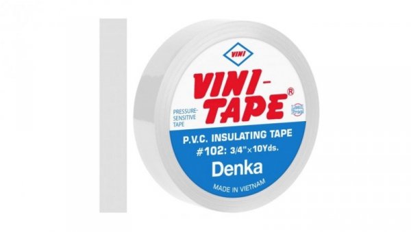 Taśma izolacyjna VINI-TAPE 19mm/10m biała WINYLOWA DENKA