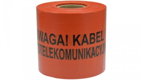 Folia ostrzegawcza POMARAŃCZOWA 10cm x 500m