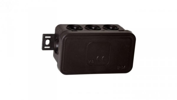 V8 Puszka natynkowa 80x45x41 IP54 czarna 038-05