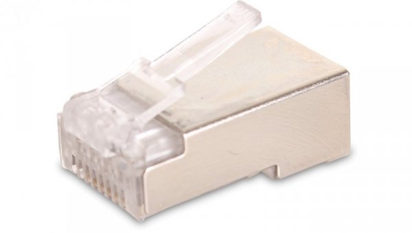 Wtyk sieciowy RJ45 kat. 6 8P8C, ekranowany, 100 szt. (GF-RJ45-6FTP-100) GETFORT