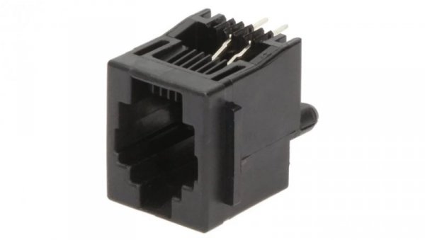 Gniazdo RJ14 4-pin z blokadą panel stop Układ 6p4c THT 5520258-2