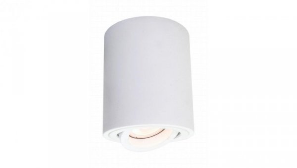 Biały spot tuba natynkowa z regulowanym oczkiem TULON na GU10 LP-5441/1SM WH Light Prestige