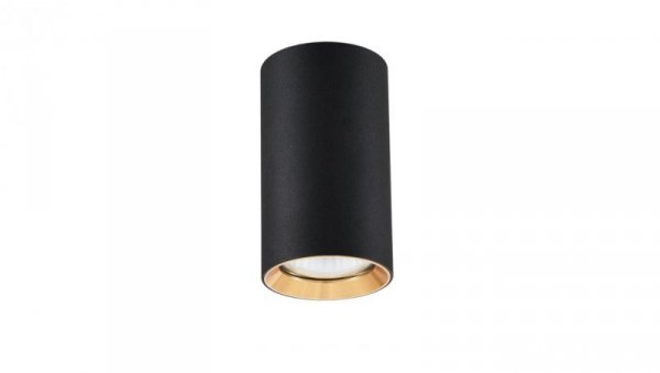 Spot tuba MANACOR czarno-złota 6x13cm GU10 LP-232/1D-130 LIGHT PRESTIGE