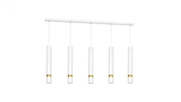 Lampa wisząca JOKER WHITE/GOLD 5xGU10 MLP6122 Milagro