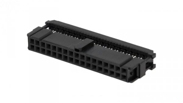 Wtyk IDC żeńskie 34-pin IDC na taśmę 1,27mm złocony czarny 1658621-8