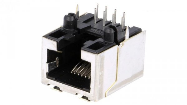 Gniazdo RJ45 8-pin Układ 8p8c na PCB THT 3-5338556-1