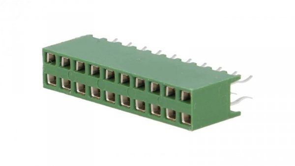 Gniazdo kołkowe HV-100 żeńskie 20-pin proste 2,54mm THT 2x10 1-215309-0