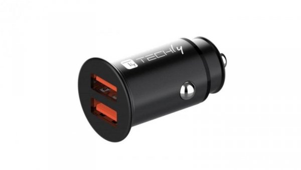 Samochodowa Szybka Mini Ładowarka 2x USB 36W 3A 5-12V