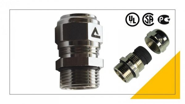 Dławnica kablowa mosiężna M20x1,5 IP68 UL dla kabla 4 - 8,5 mm 736.717.1