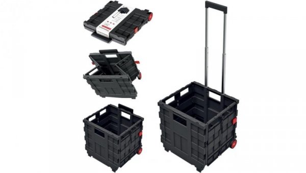 Skrzynka narzędziowa, skladany wózek na kółkach 396x370x1008 Kistenberg Cart T