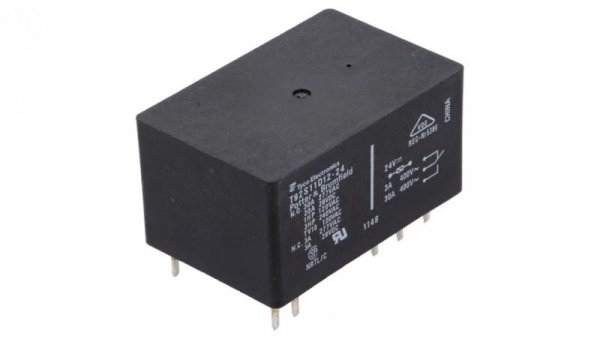 Przekaźnik elektromagnetyczny DPDT 24VDC 30A PCB 9-1393211-0
