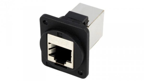 Łącznik FT RJ45 8p8c Kat 5e ekranowane 19x24mm plastik CP30220SX
