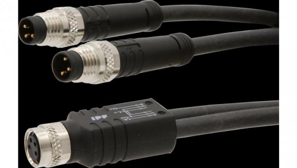 VK000048, rozdzielacz, 2x M8 3pin, M8 4pin 2xM8-Stecker3p,1xM8-Dose4p