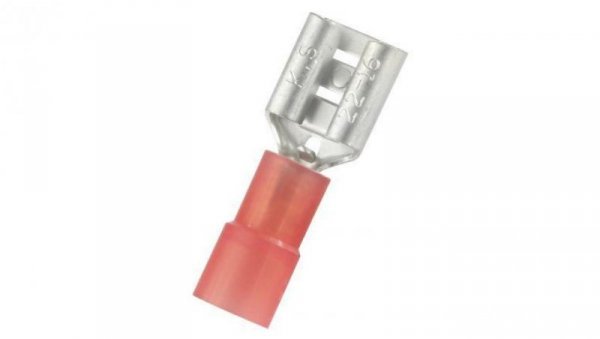 Konektor płaski Żeński 0.8 x 6.35mm 0.5 › 1.5 mm2, 22 › 16 AWG długość 21.5mm Izolacja: Izolowane /100szt./