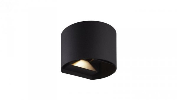 LED line LITE Kinkiet zewnętrzny LED aluminium 2x3W 4000K IP54 czarny CILINDER 3 lata gwar.
