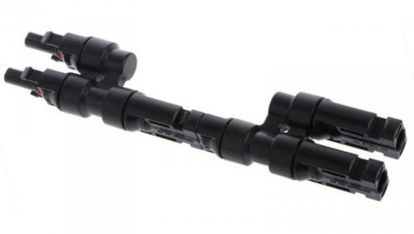 ZŁĄCZE KONEKTOR MC4 DWÓJNIK RÓWNOLEGŁY SOLARNY + - MC4-RR-2