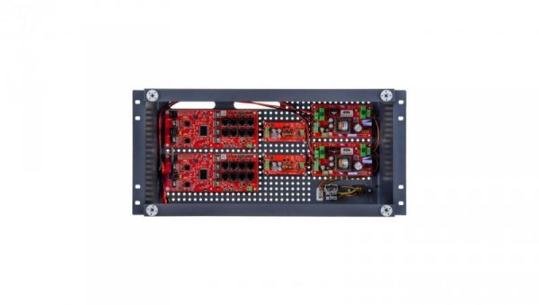 Zestaw buforowy do 16 kamer IP switch Po 16P+2G w obudowie RACK ABOX-R5U0 (2x AKU 18Ah), zasilacz 144W (2x 72W)
