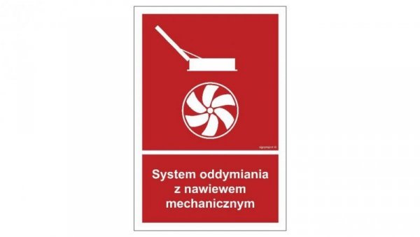 ZNAK - BC060 System oddymiania z nawiewem mechanicznym 35 x 51,8 cm FN - Folia samoprzylepna
