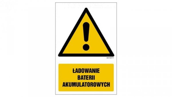 ZNAK - GF044 Ładowanie baterii akumulatorowych 15 x 22,5 cm KS - Folia podłogowa foto.