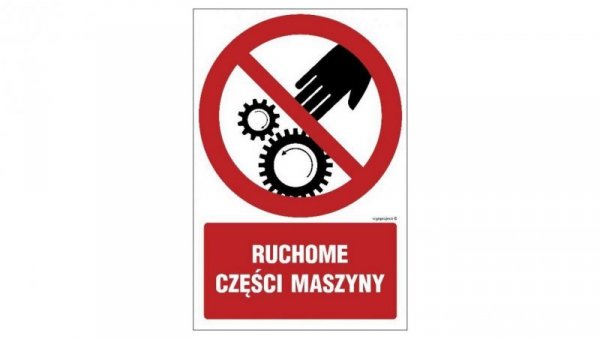 ZNAK - GC072 Ruchome części maszyny 10 x 15 cm FS - Folia samoprzylepna foto.