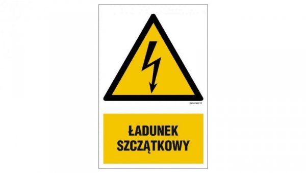 ZNAK - HA010 Obwód pomocniczy pod napięciem 70 x 105 cm PN - Płyta 1mm