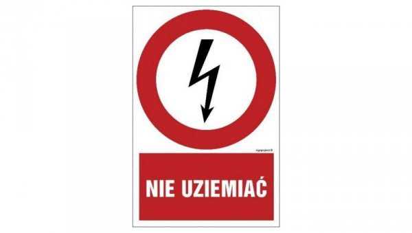 ZNAK - HC008 Dotykanie zabronione 70 x 105 cm PN - Płyta 1mm