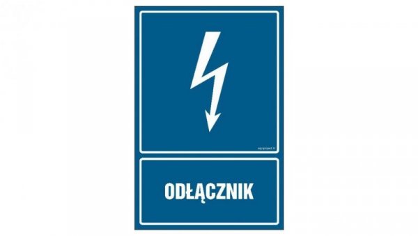 ZNAK - HG010 Odłącznik 50 x 75 cm PN - Płyta 1mm