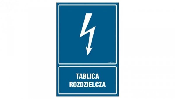 ZNAK - HG049 Tablica rozdzielcza 25 x 37,5 cm FN - Folia samoprzylepna
