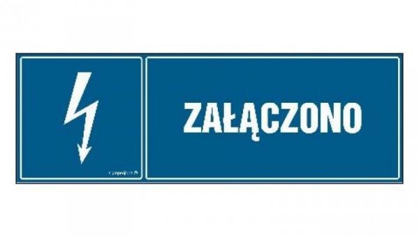 ZNAK - HH006 Załączono 20 x 6,7 cm PN - Płyta 1mm