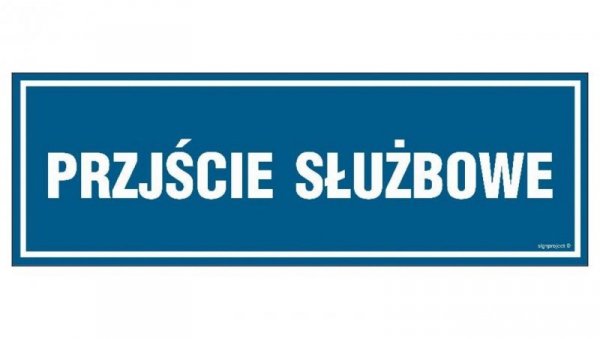ZNAK - NC048 Przejście prywatne 30 x 10 cm PN - Płyta 1mm