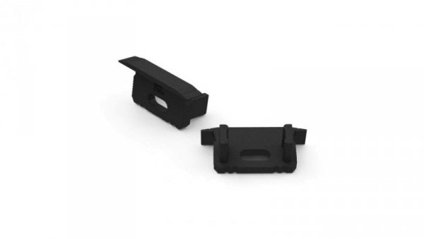 Zaślepka do profilu aluminiowego 10mm wpuszczanego czarna 20szt