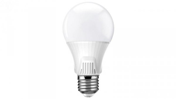 Żarówka LED E27 A60 9W = 60W 810lm 6500K Zimna 220 KOBI Czujnikiem Ruchu i Zmierzchu
