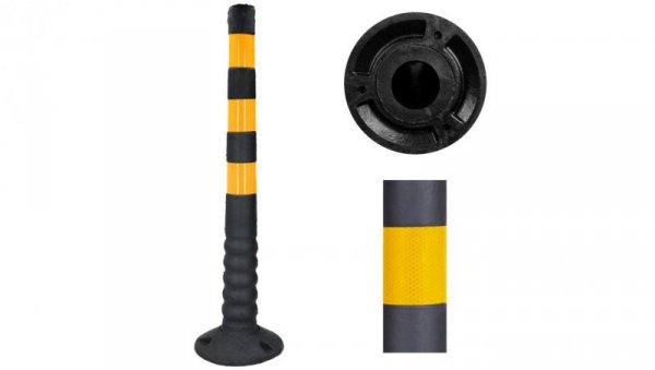 Słupek parkingowy gumowy elastyczny odblaskowy 750mm
