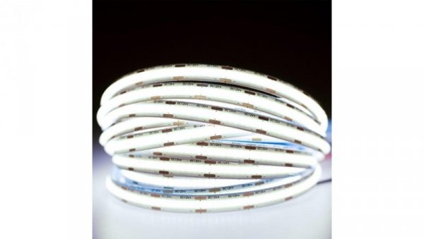 Taśma LED Pasek COB 12V 50W 1920LED NEON IP65 Zimna 8mm 5m