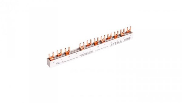 Szyna prądowa łączeniowa - widełkowa 3-fazowa 80A 12 modułów 16 mm² pod zabezp. różnicowo-prądowe SW3F(3P+N) 16 12M80A 81994206