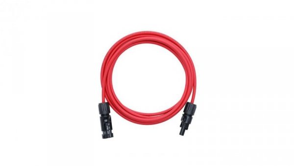 Przedłużka z złączami MC4- kabel solarny Keno 6mm2/czerwony/3,8m (PRZ-6MM-RED-3,8M)