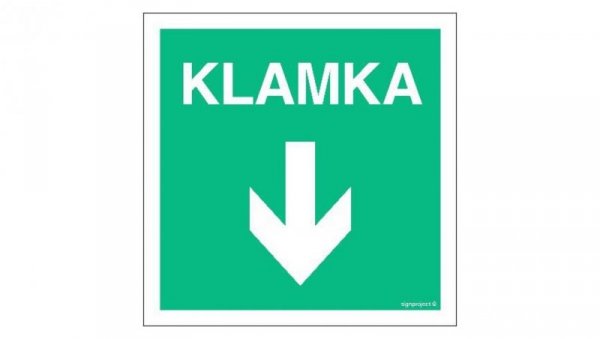 ZNAK - AC035 Klamka 10 x 10 cm PS - Płyta 1mm foto.