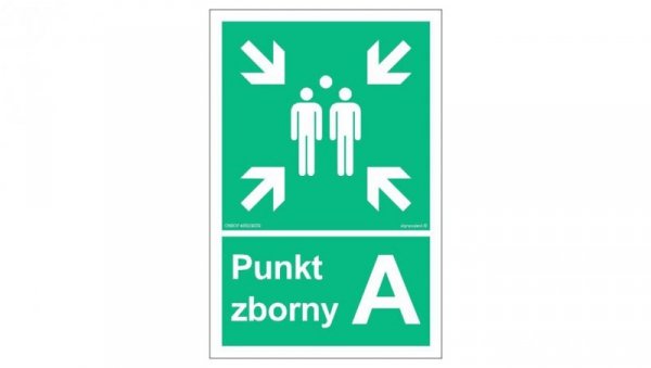 ZNAK - AC043 Punkt zborny A 10 x 15 cm KS - Folia podłogowa foto.