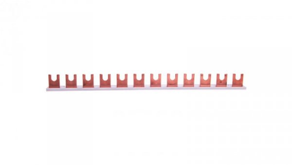 Szyna łączniowa widełkowa 1P 100A 16mm2 (12mod.) IZ16/1F/12/L zagięta 002921060