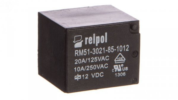 Przekaźnik miniaturowy 1Z 10A 12V DC PCB RM51-3021-85-1012 2614707