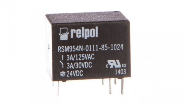 Przekaźnik subminiaturowy-sygnałowy 1P 3A 24V DC PCB RSM954N-0111-85-1024 2614628
