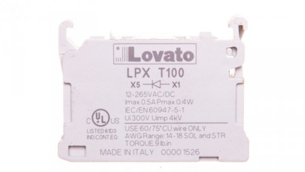 Element testowy do LPXLE i LPXLPB LPXT100