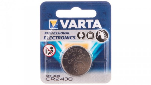 Bateria litowa CR2430 280mAh 3V ELECTRONICS