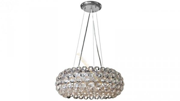 Lampa SARA fI460*H1500mm 2xE27 TRANSPARE Szkło + metal