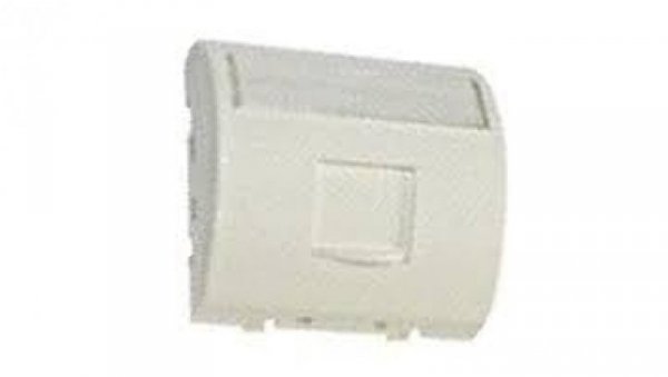 Adapter 45x45mm do modułów 1xRJ45 keystone RAL9010 kątowy M45.AD.00313