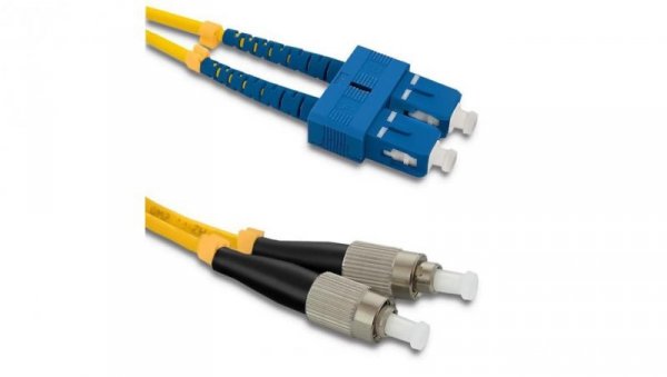 Qoltec Patchcord światłowodowy SC/UPC - FC/UPC Singlemode 9/125 G652D Duplex 5m