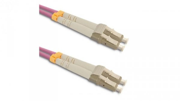 Qoltec Patchcord światłowodowy LC/UPC - LC/UPC Multimode 50/125 OM4 Duplex 2m