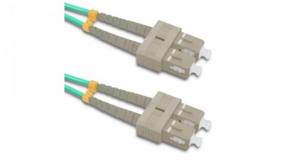 Qoltec Patchcord światłowodowy SC/UPC - SC/UPC Multimode 50/125 OM4 Duplex 1m